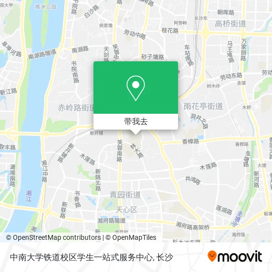 中南大学铁道校区学生一站式服务中心地图
