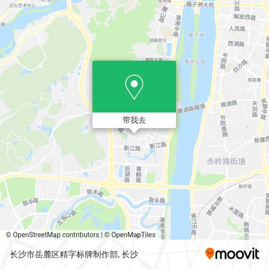 长沙市岳麓区精字标牌制作部地图