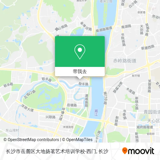 长沙市岳麓区大地扬茗艺术培训学校-西门地图
