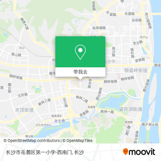 长沙市岳麓区第一小学-西南门地图