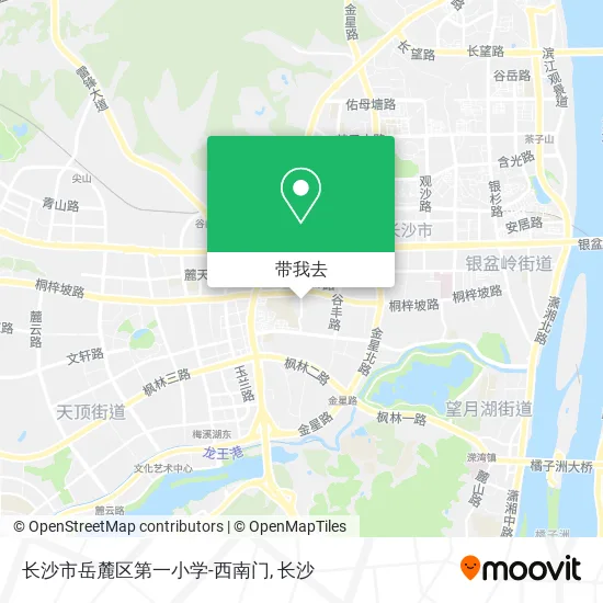 长沙市岳麓区第一小学-西南门地图
