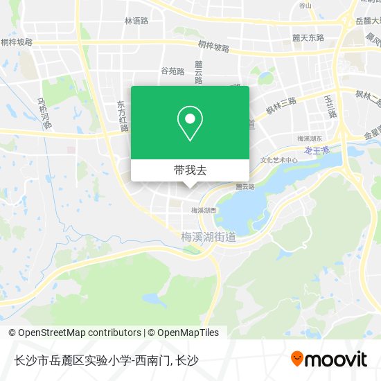 长沙市岳麓区实验小学-西南门地图