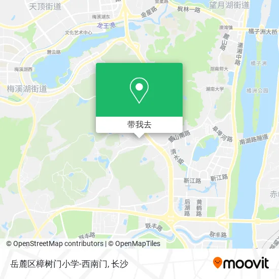岳麓区樟树门小学-西南门地图