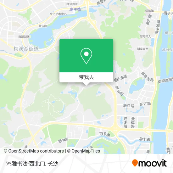 鸿雅书法-西北门地图