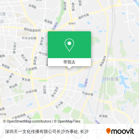 深圳天一文化传播有限公司长沙办事处地图