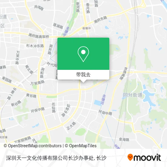 深圳天一文化传播有限公司长沙办事处地图