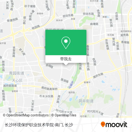 长沙环境保护职业技术学院-南门地图