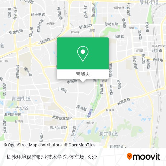 长沙环境保护职业技术学院-停车场地图