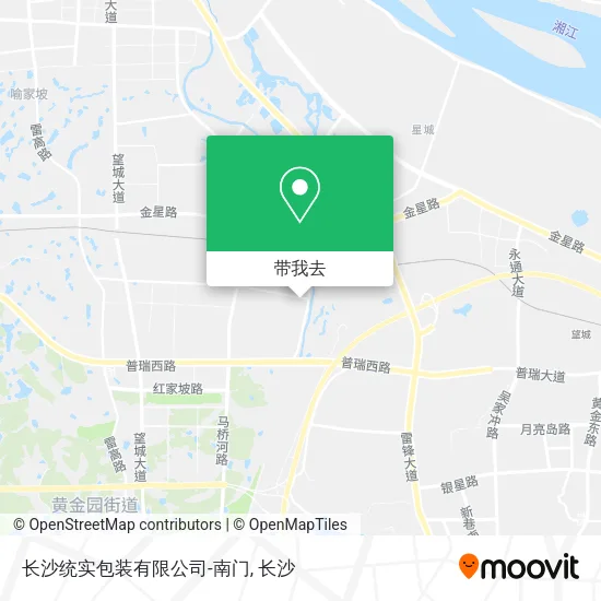长沙统实包装有限公司-南门地图