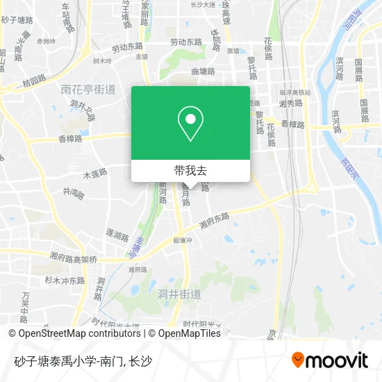 砂子塘泰禹小学-南门地图