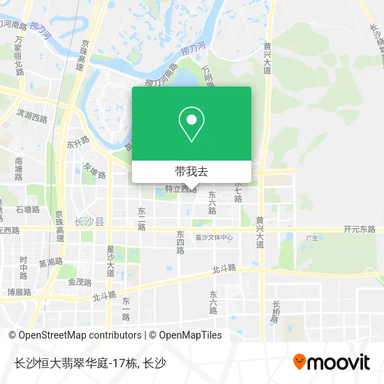 长沙恒大翡翠华庭-17栋地图