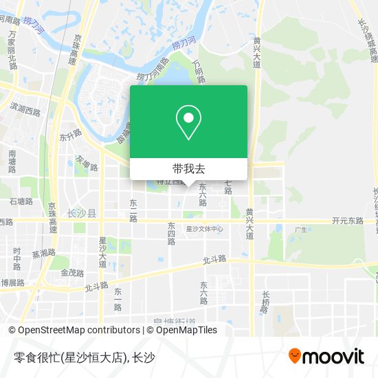 零食很忙(星沙恒大店)地图