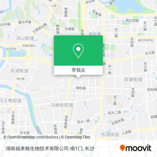 湖南福来格生物技术有限公司-南1门地图