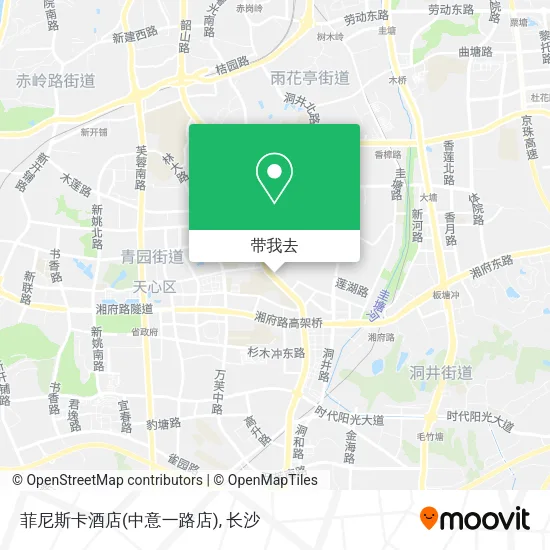 菲尼斯卡酒店(中意一路店)地图