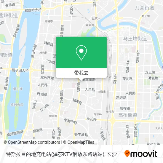 特斯拉目的地充电站(温莎KTV解放东路店站)地图