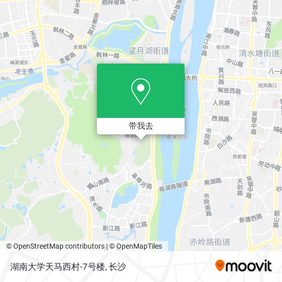 湖南大学天马西村-7号楼地图