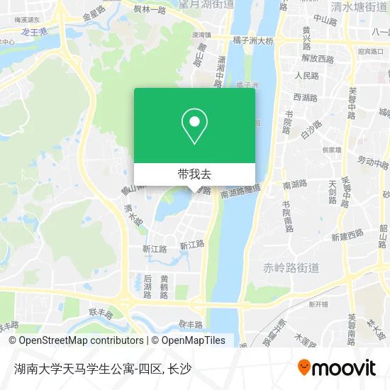 湖南大学天马学生公寓-四区地图