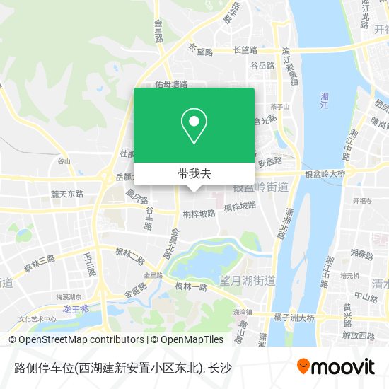 路侧停车位(西湖建新安置小区东北)地图