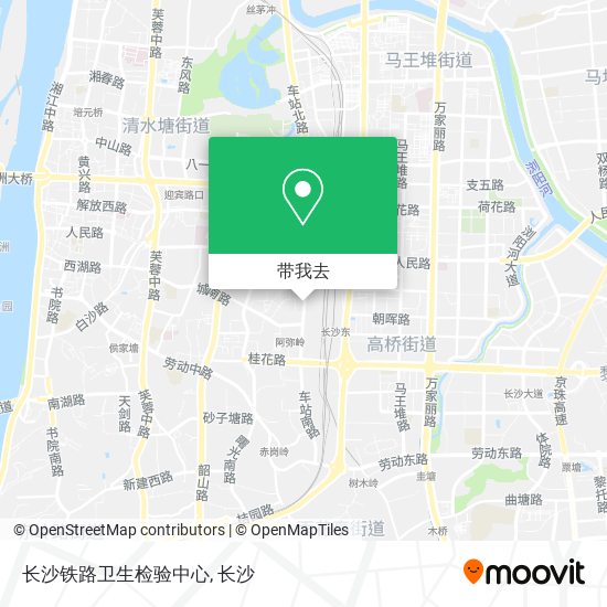 长沙铁路卫生检验中心地图