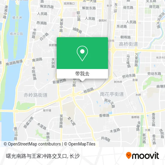 曙光南路与王家冲路交叉口地图