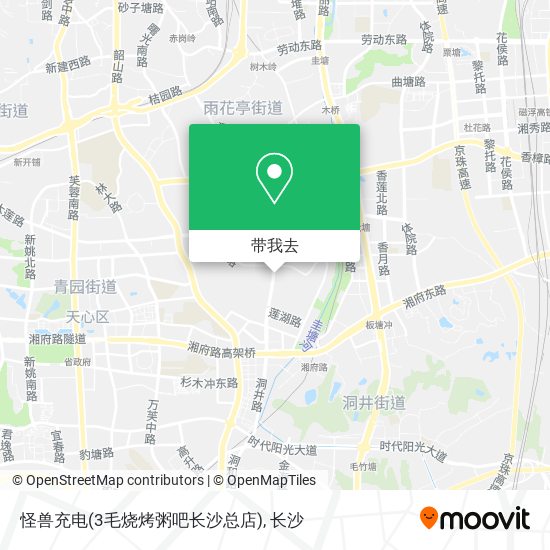 怪兽充电(3毛烧烤粥吧长沙总店)地图