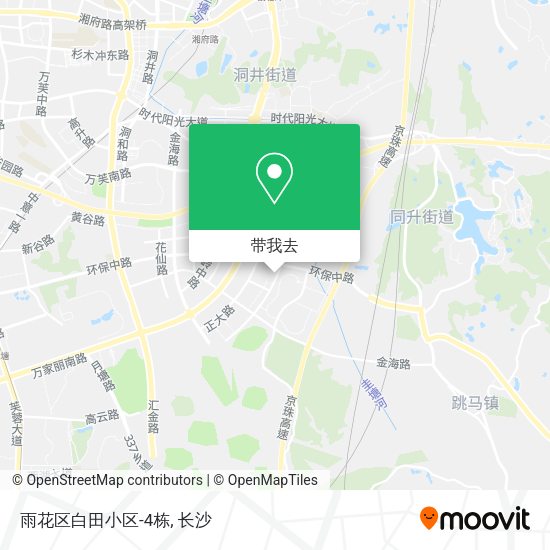 雨花区白田小区-4栋地图