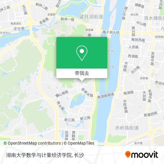 湖南大学数学与计量经济学院地图