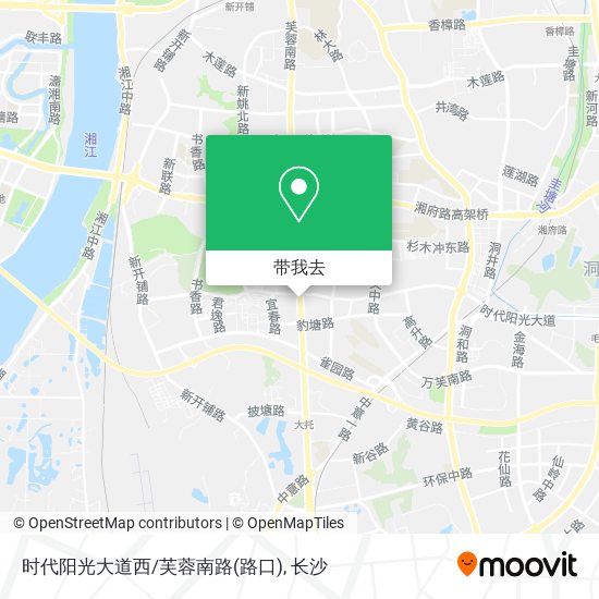时代阳光大道西/芙蓉南路(路口)地图