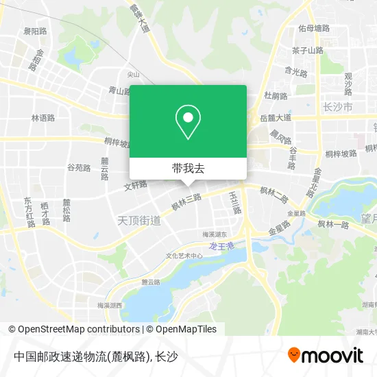 中国邮政速递物流(麓枫路)地图