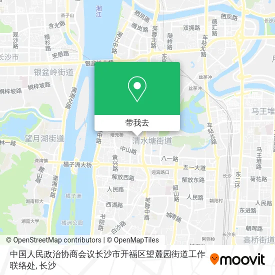 中国人民政治协商会议长沙市开福区望麓园街道工作联络处地图