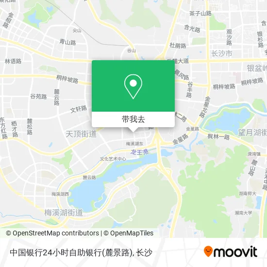 中国银行24小时自助银行(麓景路)地图