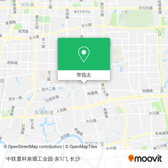 中联重科泉塘工业园-东1门地图