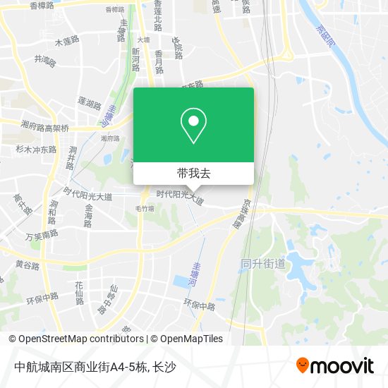中航城南区商业街A4-5栋地图