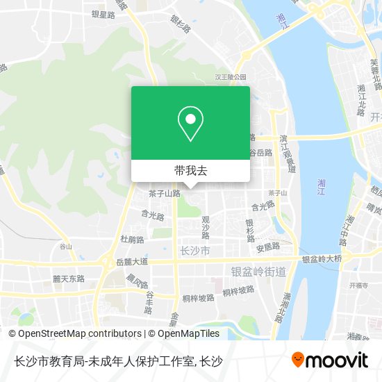 长沙市教育局-未成年人保护工作室地图