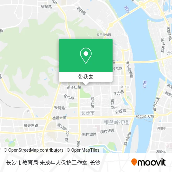 长沙市教育局-未成年人保护工作室地图