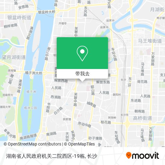 湖南省人民政府机关二院西区-19栋地图