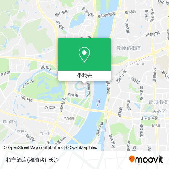 柏宁酒店(湘浦路)地图