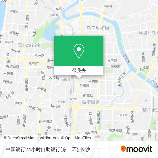 中国银行24小时自助银行(东二环)地图
