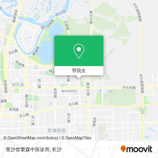 星沙曾繁森中医诊所地图
