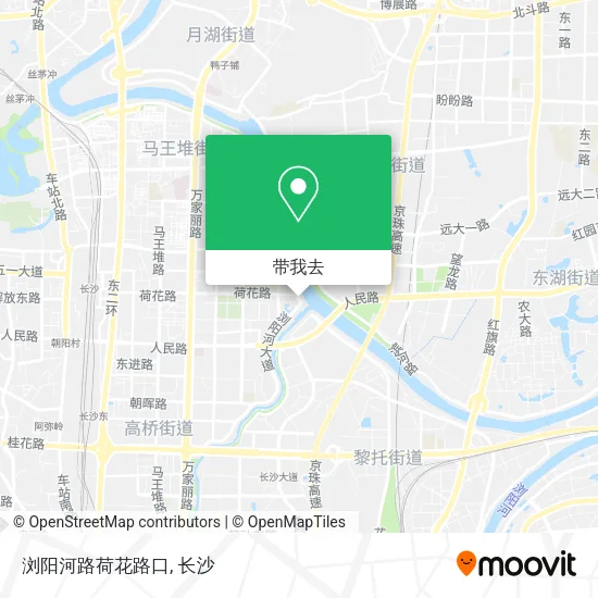 浏阳河路荷花路口地图