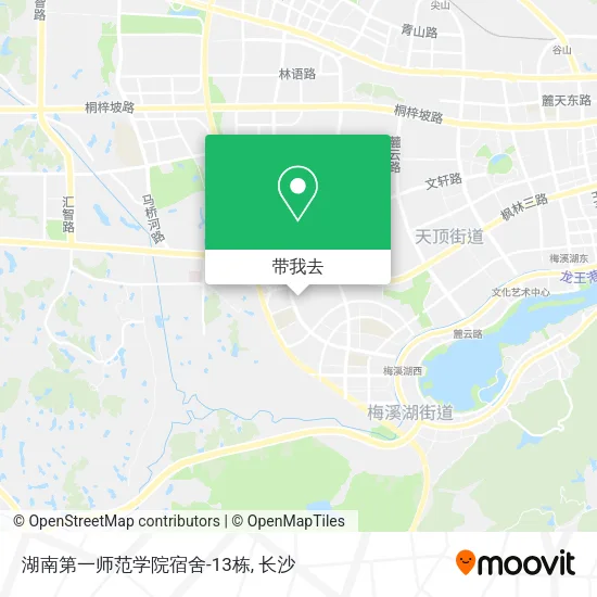 湖南第一师范学院宿舍-13栋地图