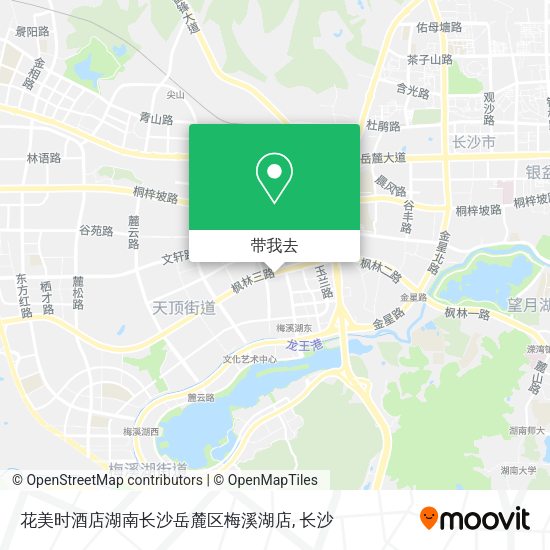 花美时酒店湖南长沙岳麓区梅溪湖店地图