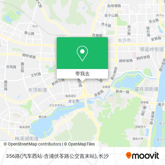 356路(汽车西站-含浦伏苓路公交首末站)地图