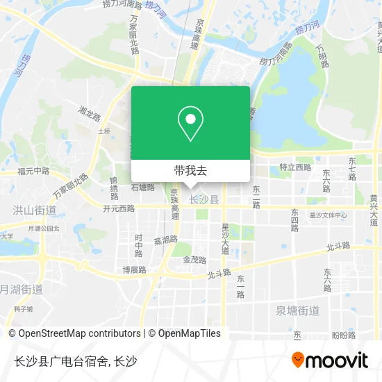 长沙县广电台宿舍地图