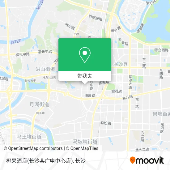 橙果酒店(长沙县广电中心店)地图