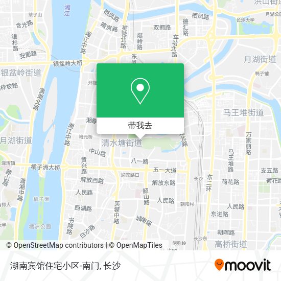 湖南宾馆住宅小区-南门地图