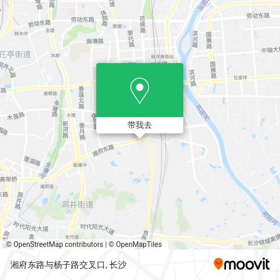 湘府东路与杨子路交叉口地图