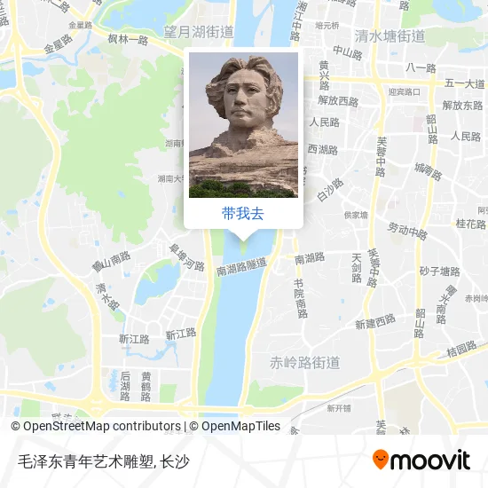 毛泽东青年艺术雕塑地图