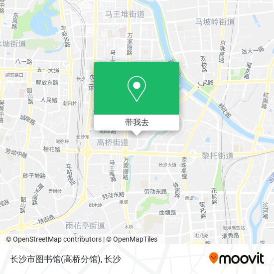 长沙市图书馆(高桥分馆)地图