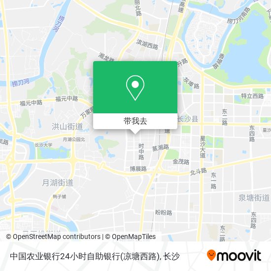 中国农业银行24小时自助银行(凉塘西路)地图